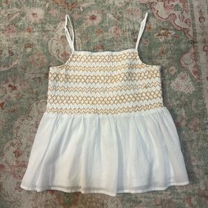White babydoll blouse